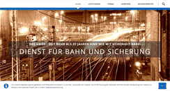 Desktop Screenshot of dbs-bahnsicherung.de